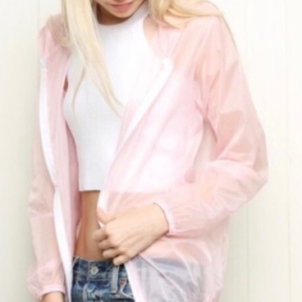 POL Pink Sheer jacket